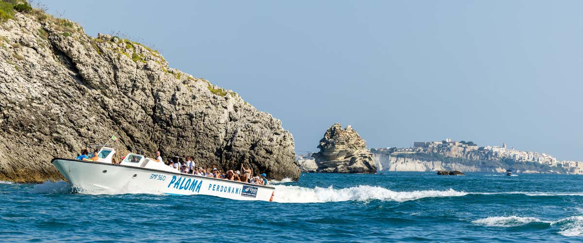 Motorboat tour along the Gargano coast