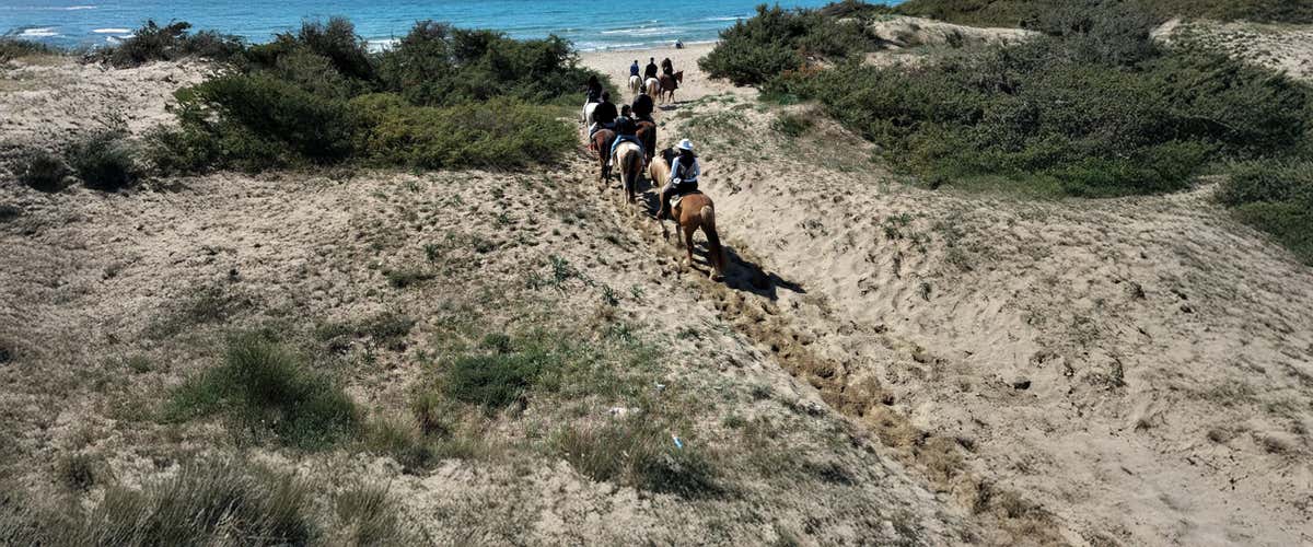 Horse riding on the beach at Lido Azzurro near Taranto