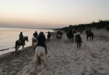 Horse riding on the beach at Lido Azzurro near Taranto