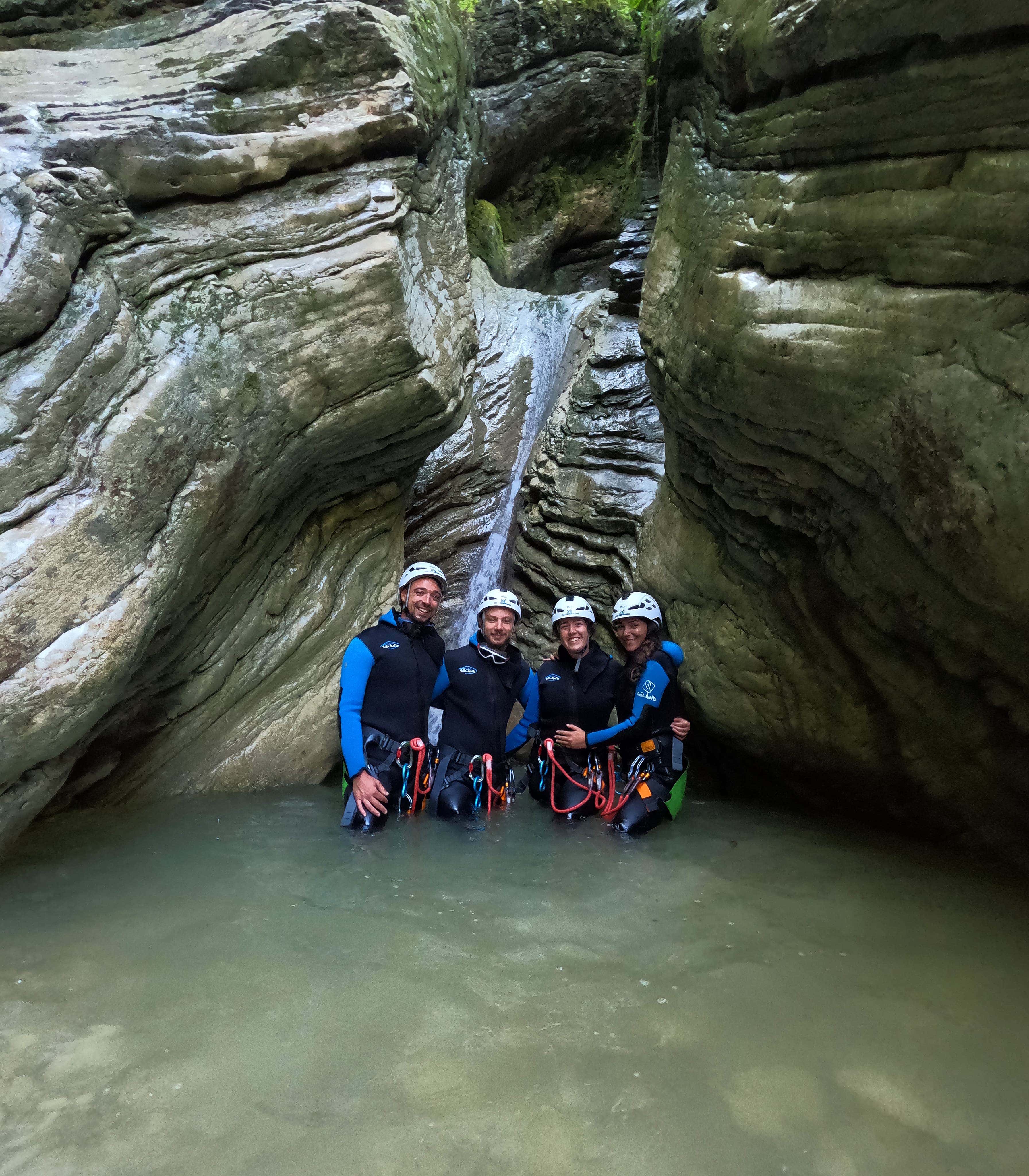 Canyoning in Val di Scroa sulle Prealpi Bellunesi