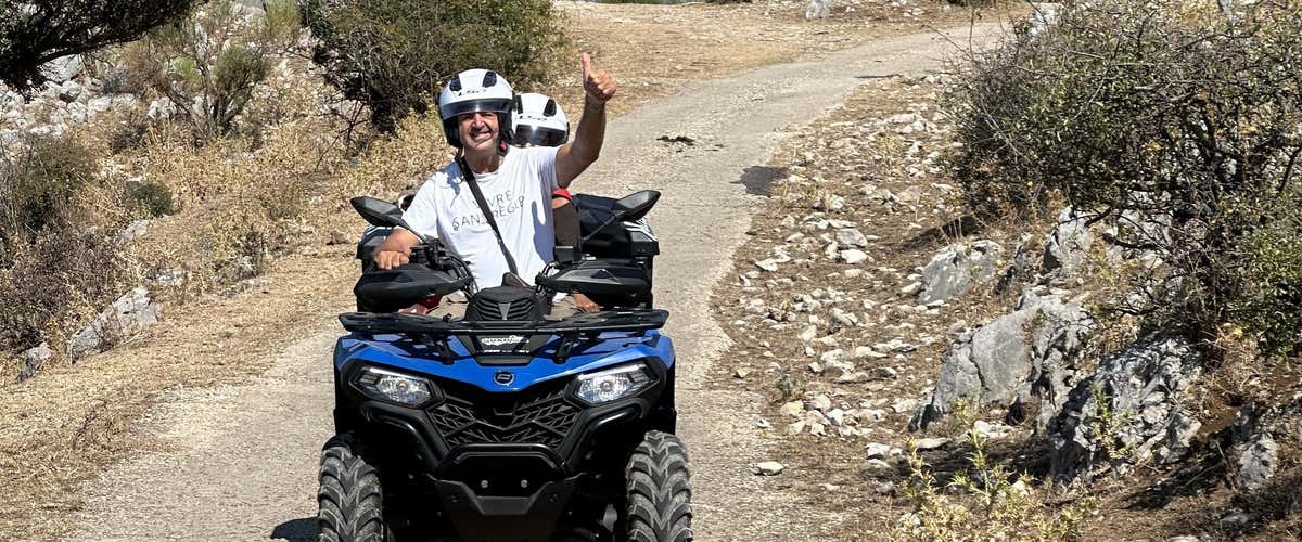 Quad adventure tour in Rocca Massima with aperitif