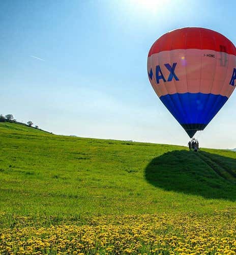 Volo in mongolfiera all'alba sull'Appennino Tosco-Emiliano