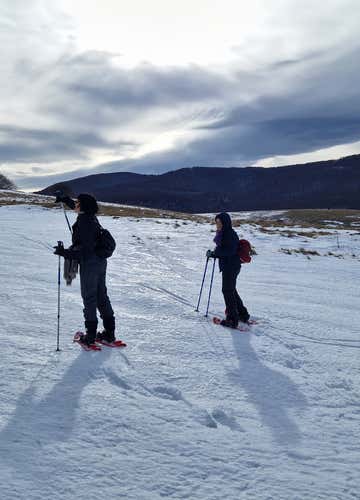 Ciaspolata sull’Altopiano del Voltigno nel Parco Nazionale del Gran Sasso