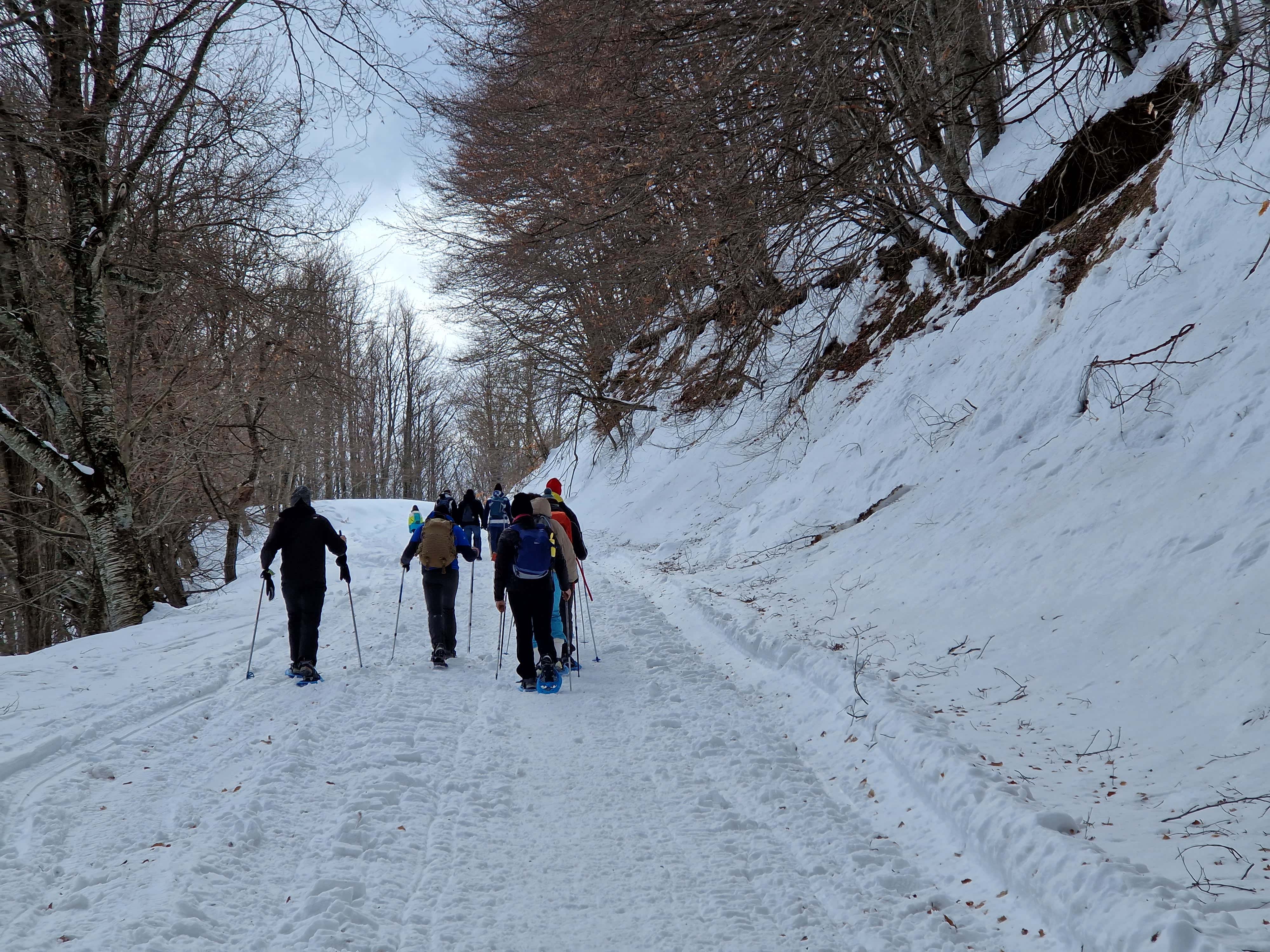 Ciaspolata sull’Altopiano del Voltigno nel Parco Nazionale del Gran Sasso