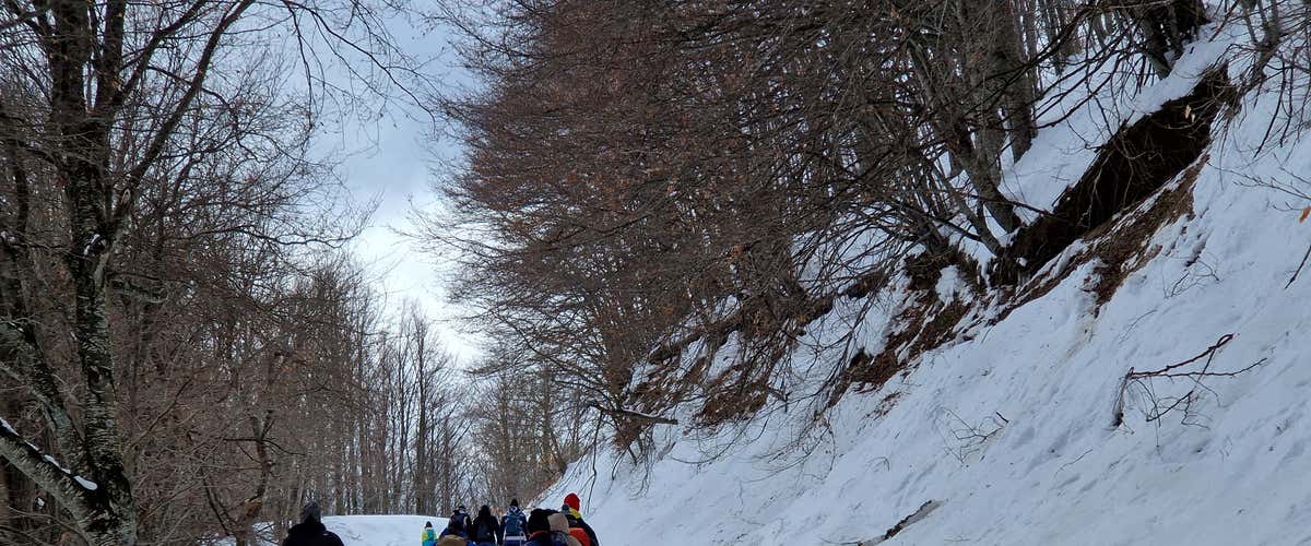 Ciaspolata sull’Altopiano del Voltigno nel Parco Nazionale del Gran Sasso