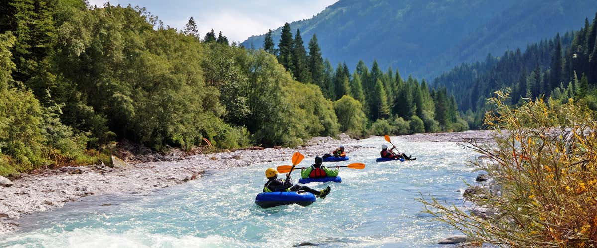 River tubing all'ombra delle Tre Cime di Lavaredo