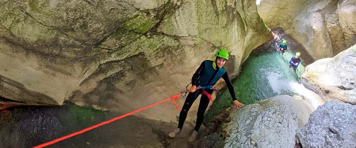Canyoning in the Ciafurle Gorge in Claut