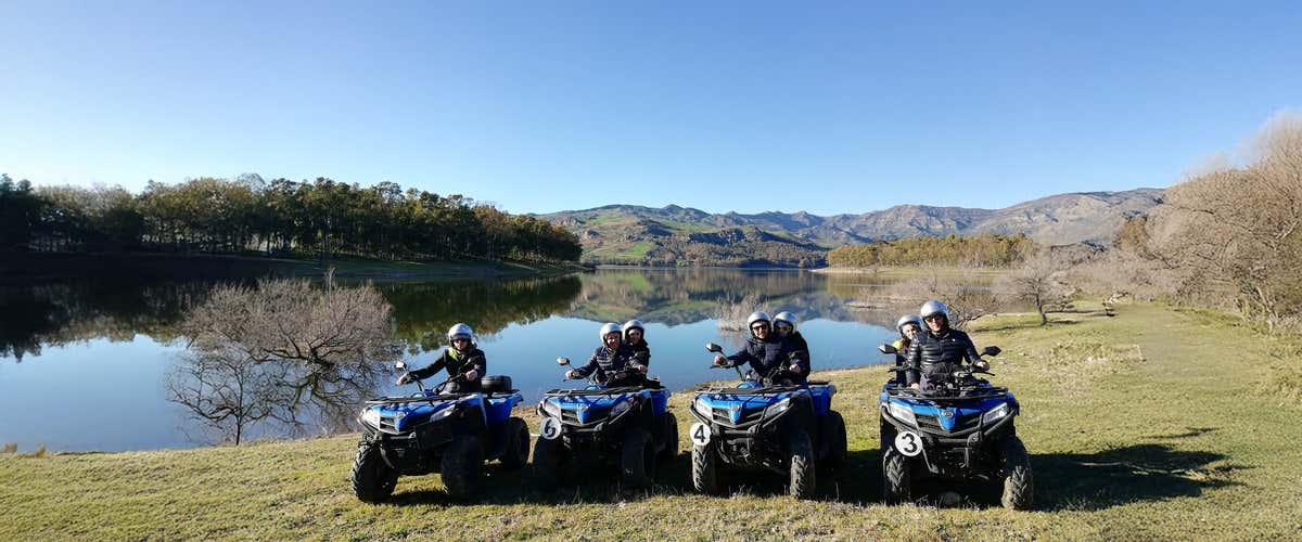 One-hour quad excursion to Lake Pozzillo in the heart of Sicily