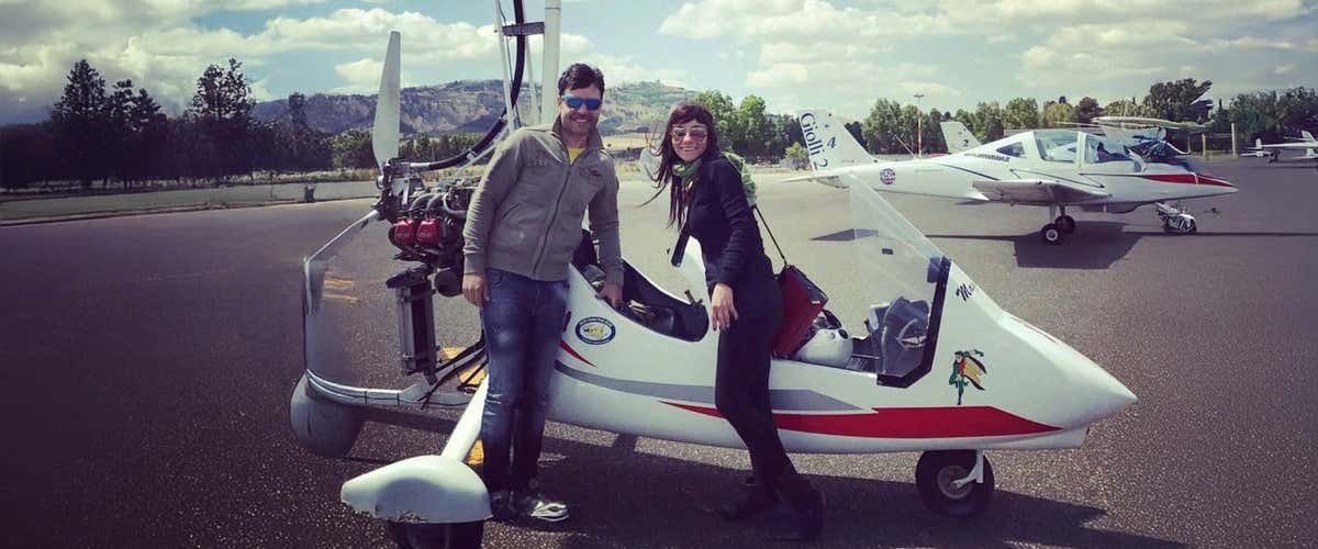 Autogyro flight in the province of Bari