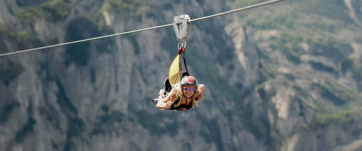 Zipline sulle Dolomiti Lucane: volo singolo 