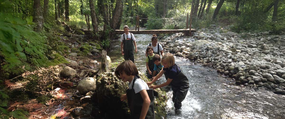 Water trekking for families in the Pollino National Park
