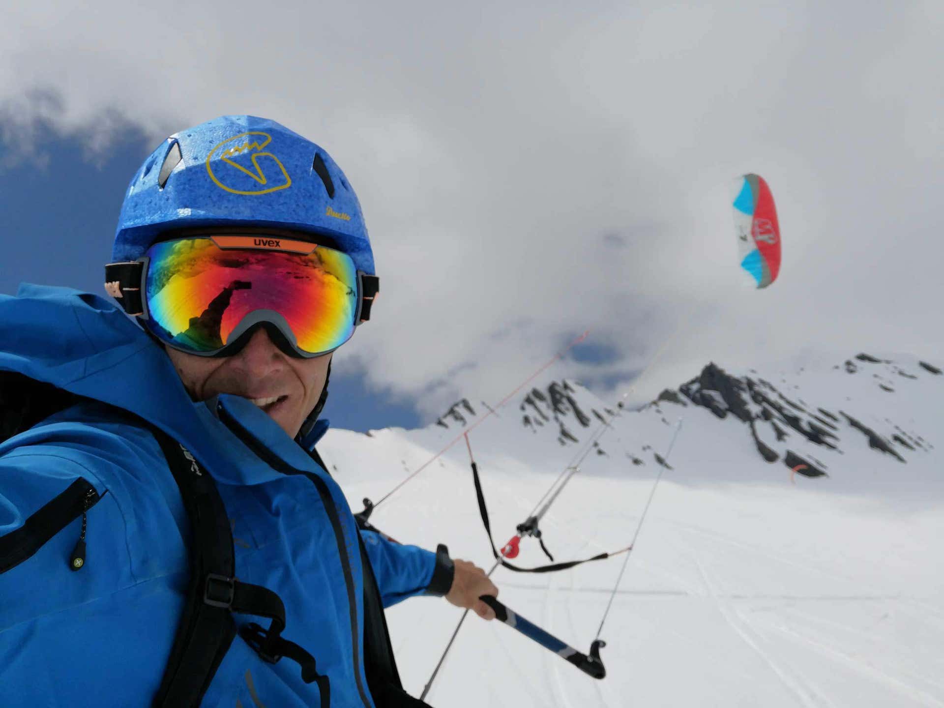 Snowkiting Piedmont