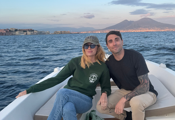 Boat tour along the coast of Naples and Posillipo at sunset