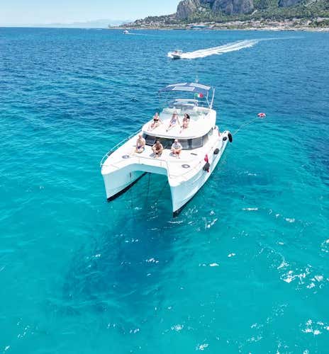 Catamaran day on the Palermo coast and lunch