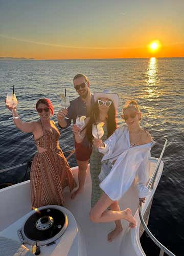 Catamaran tour at sunset on the Palermo coast and aperitif