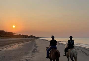 Horseback riding on the beach in Caorle