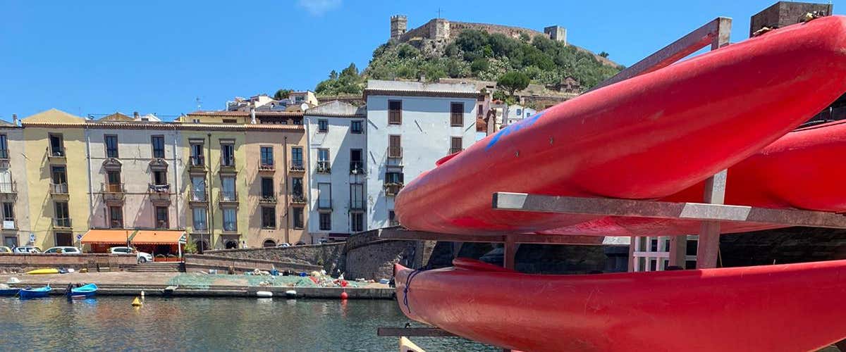 Kayak excursion on the river Temo in Bosa 