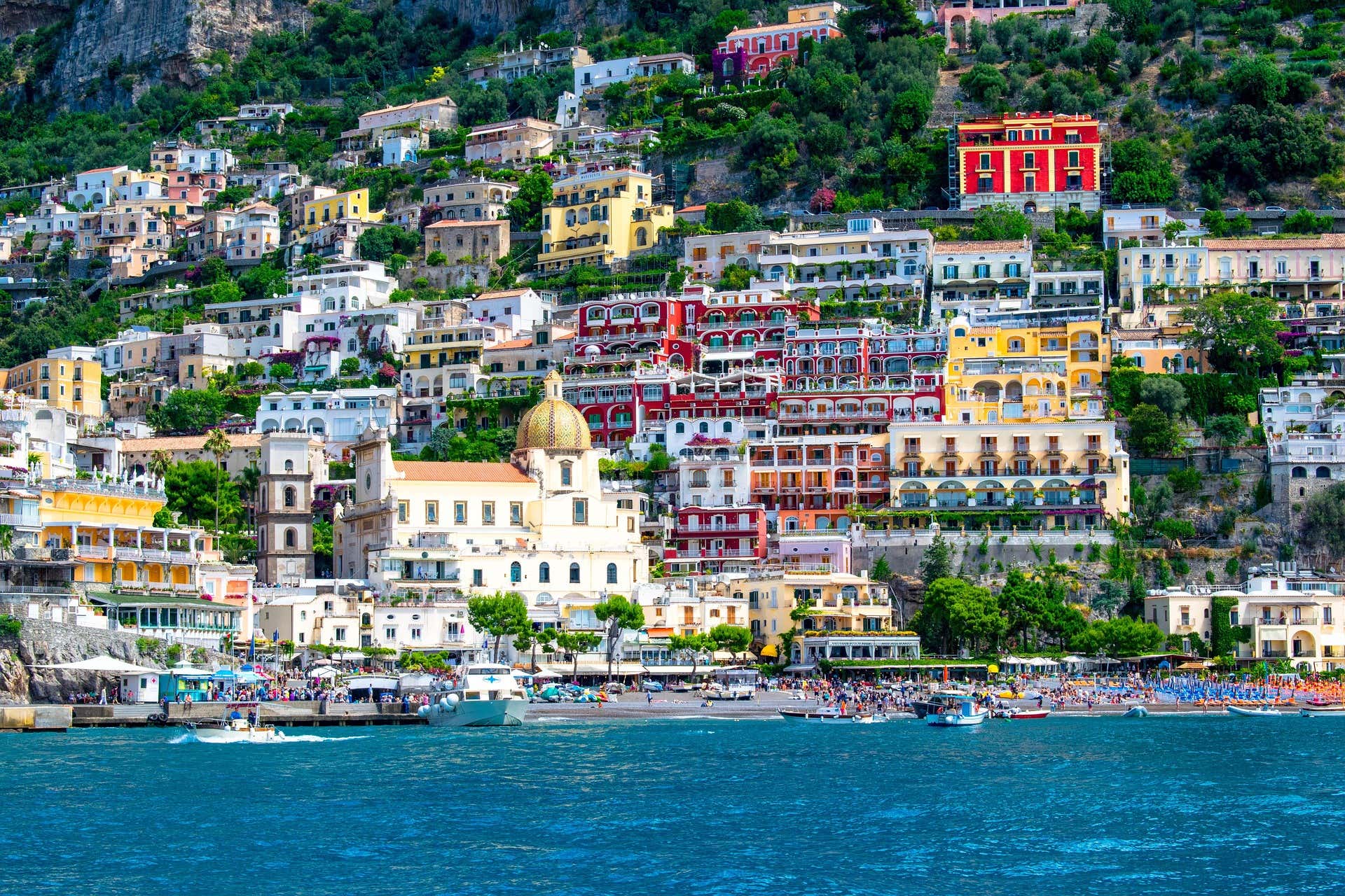 Escursione in motonave di una giornata a Positano e Amalfi da Sorrento