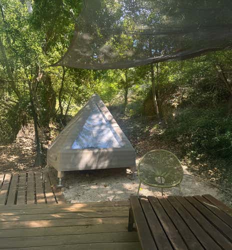 Night in a Tipì tent in the province of Ascoli Piceno