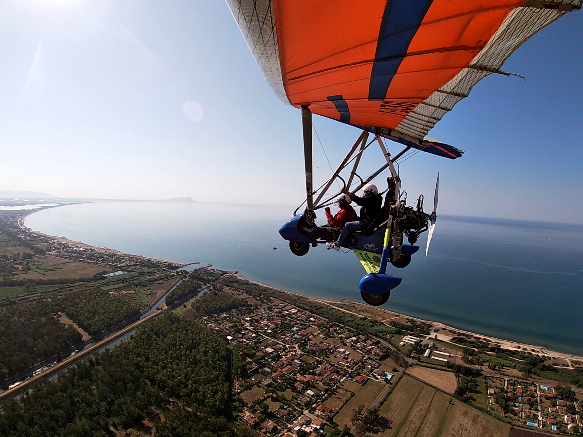 Volo in deltaplano a motore biposto a Frosinone