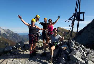 Via ferrata on Mount Procinto in the Apuan Alps