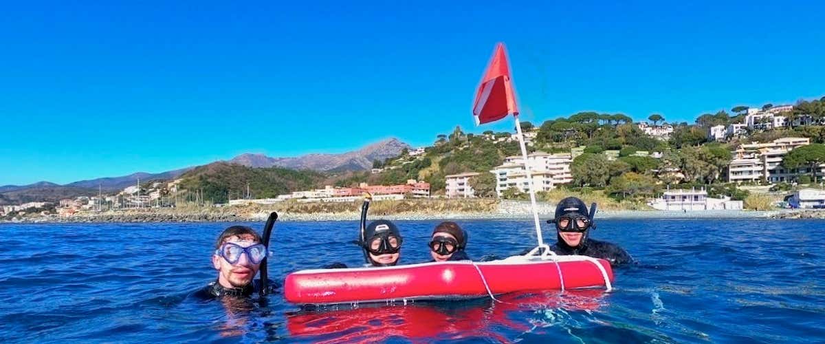 Lezione di apnea ad Arenzano in provincia di Genova