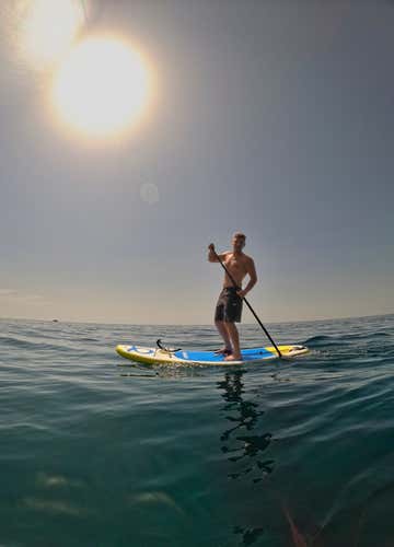 SUP and yoga tour with breakfast in Arenzano in the province of Genoa