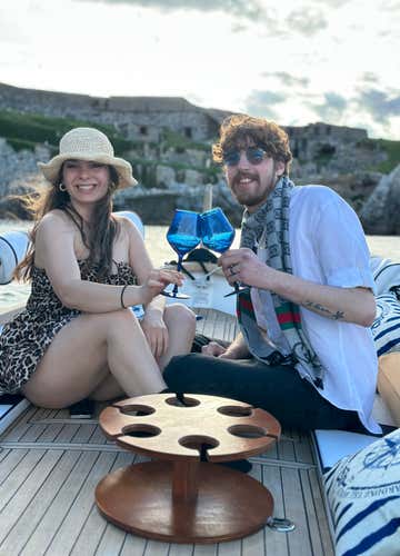 Gozzo tour with sunset aperitif between the islands of the Gulf of Poets and Portovenere
