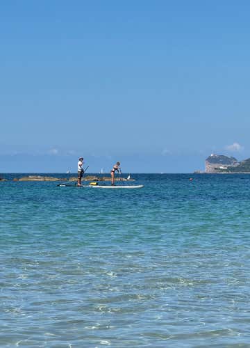 Lezione di SUP ad Alghero