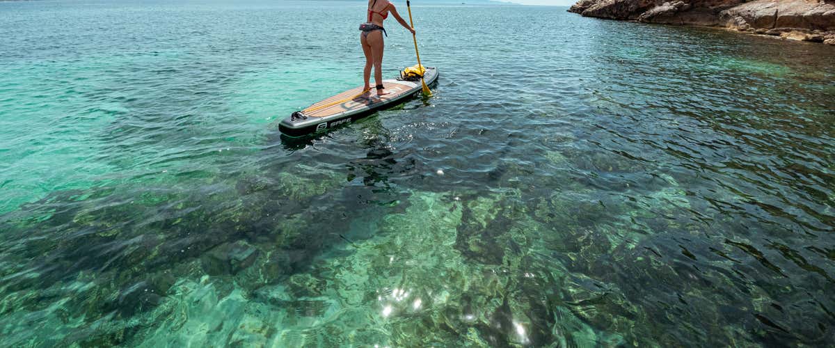 Escursione in SUP e snorkeling lungo la costa di Alghero