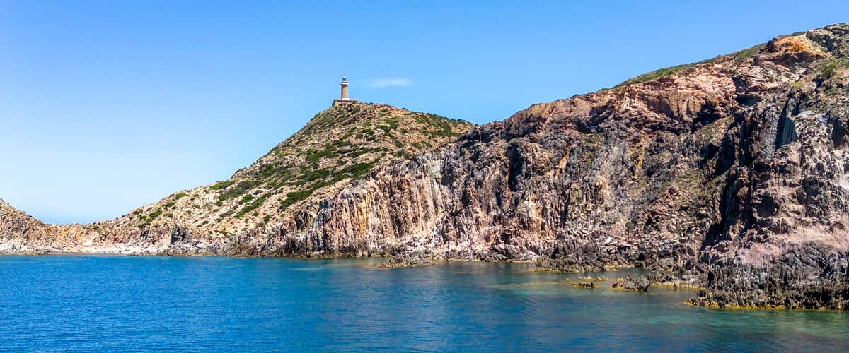 Dinghy sunset tour between Sant'Antioco and San Pietro with aperitif