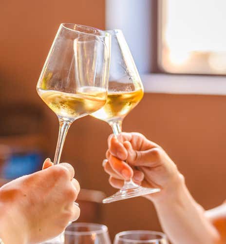 Wine tasting in a cellar in San Gimignano