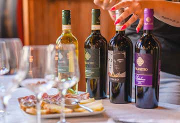 Wine tasting in a cellar in San Gimignano