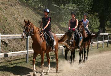 Horseback riding in the Tuscan Maremma with aperitif