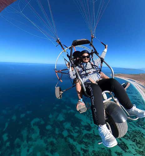 Volo in paramotore tandem sulla Costa del Sinis