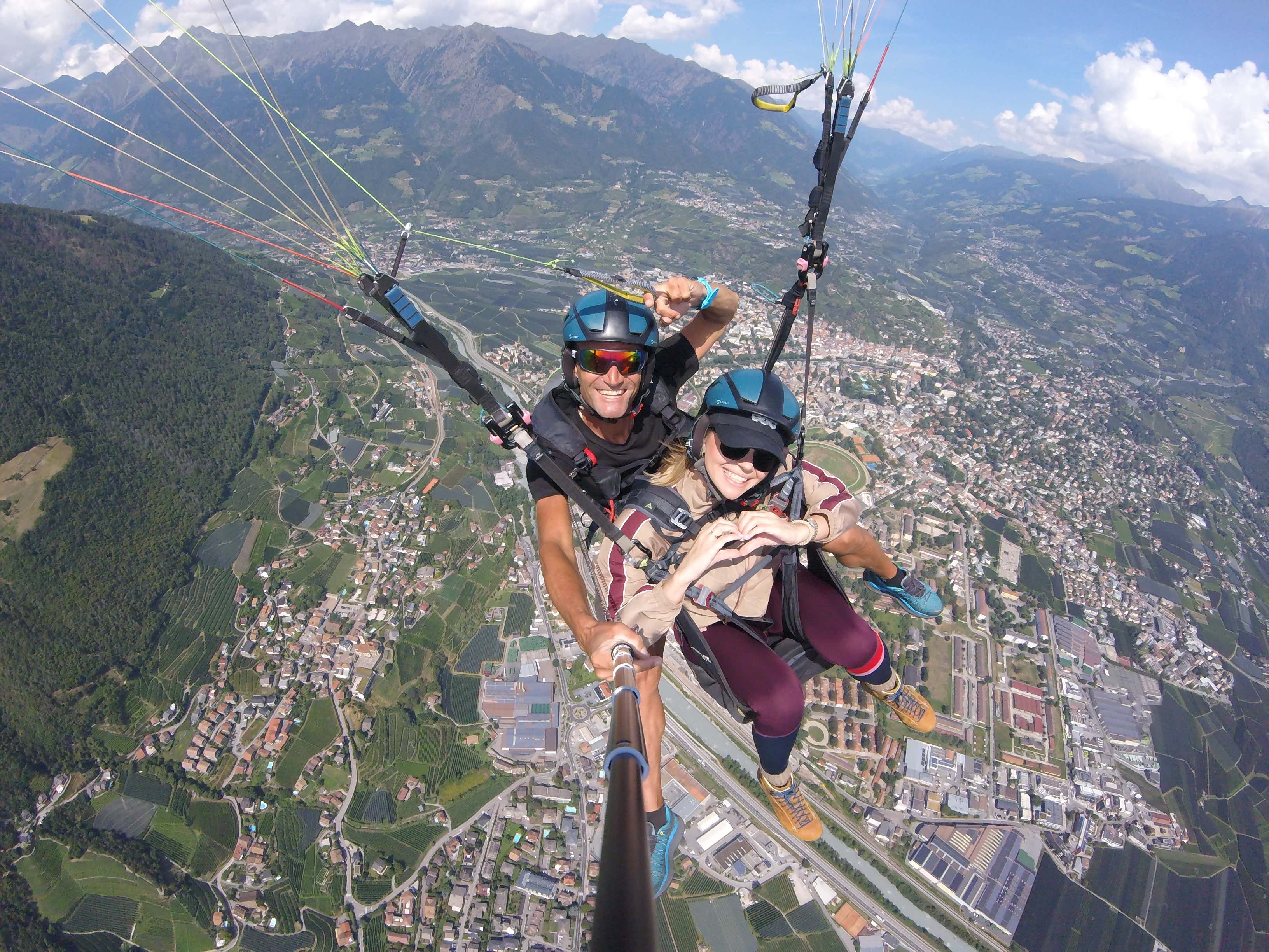 Volo in parapendio tandem a Monte San Vigilio