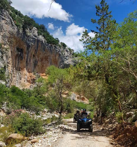 Daily quad bike tour at Cala Sisine along the Baunei Coast