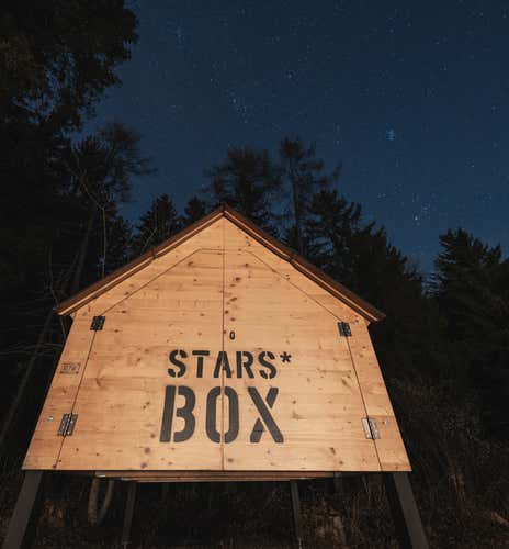 Notte in StarsBOX tra i boschi trentini in Val di Gresta