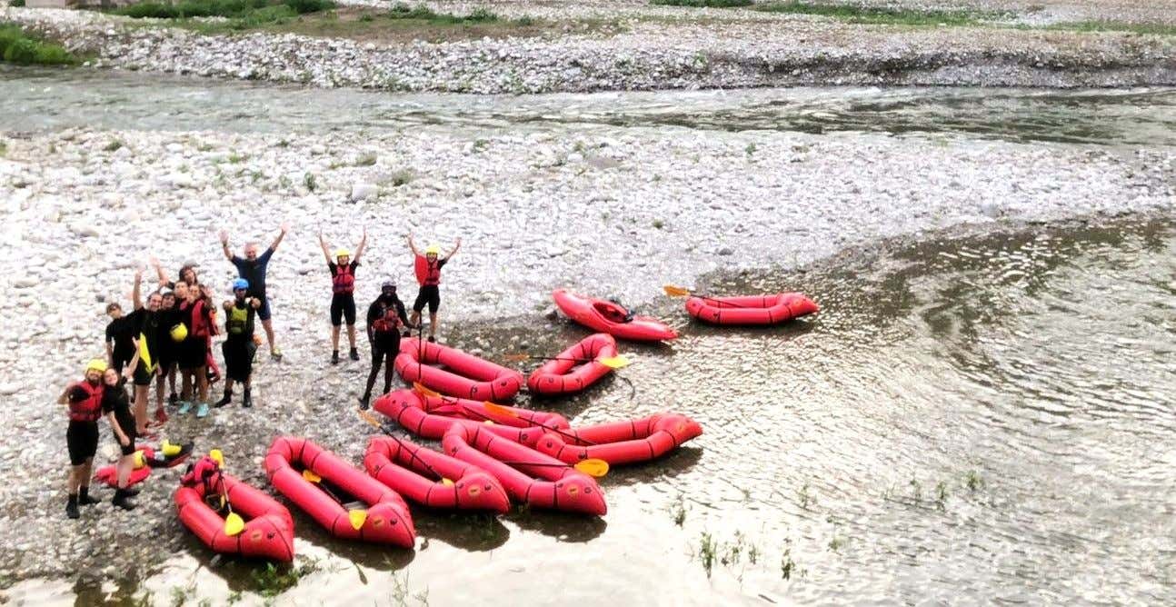Packrafting a Borgo a Mozzano in Toscana