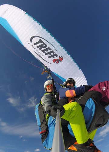 Volo in parapendio a Plan de Corones nelle Dolomiti