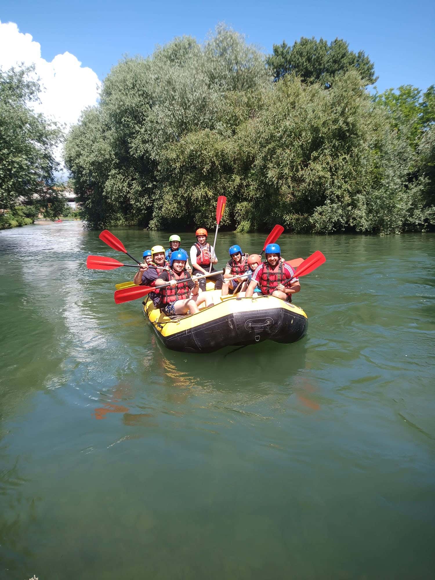 Soft rafting sul fiume Velino in provincia di Rieti