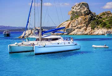 Maddalena Archipelago catamaran tour from Cannigione with lunch
