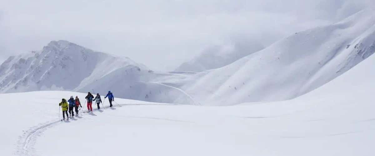 Ski touring day in Alta Val di Susa
