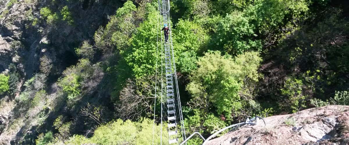 Via Ferrata della Sacra di San Michele near Turin