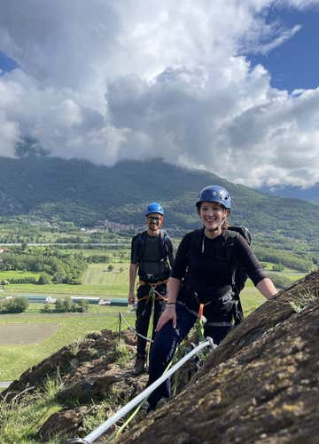 Via Ferrata della Sacra di San Michele near Turin