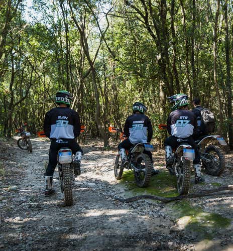 Enduro tour on Lake Viverone