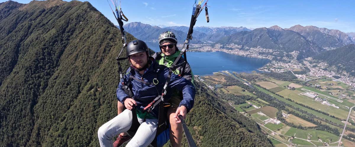 Volo tandem in parapendio 