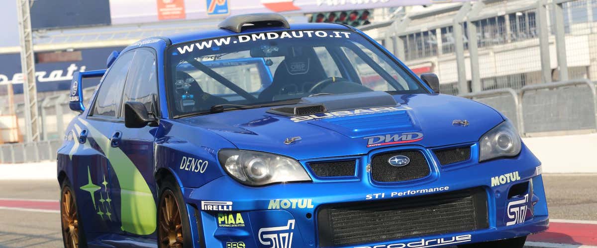 Subaru sports driving course at the Lombardore circuit