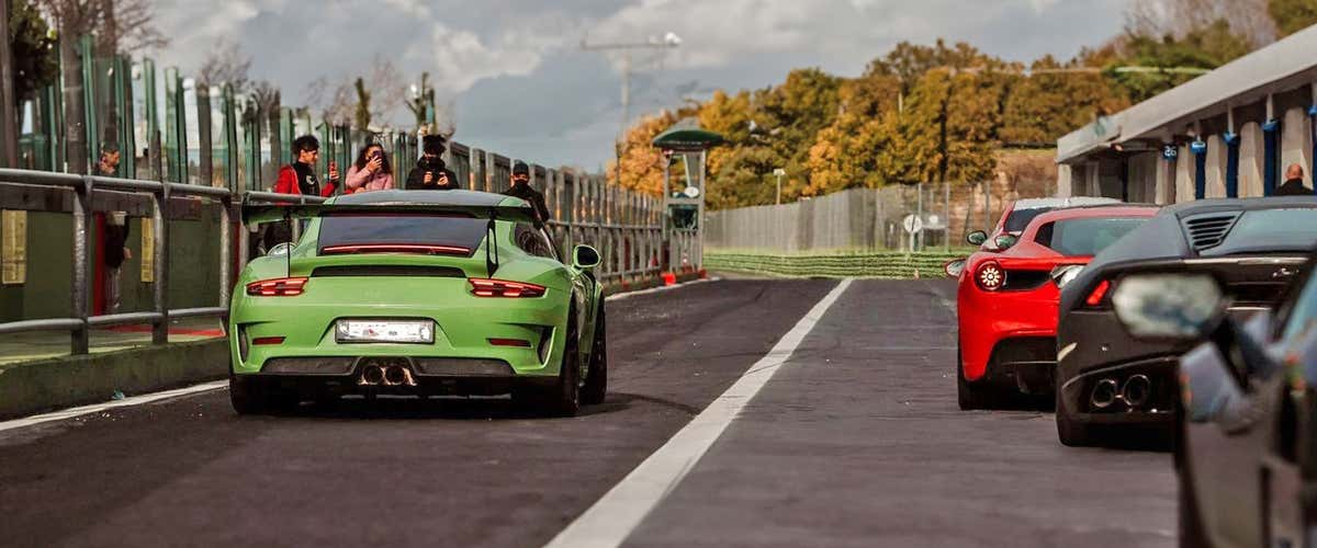 Sports driving at the Vallelunga circuit in Campagnano di Roma