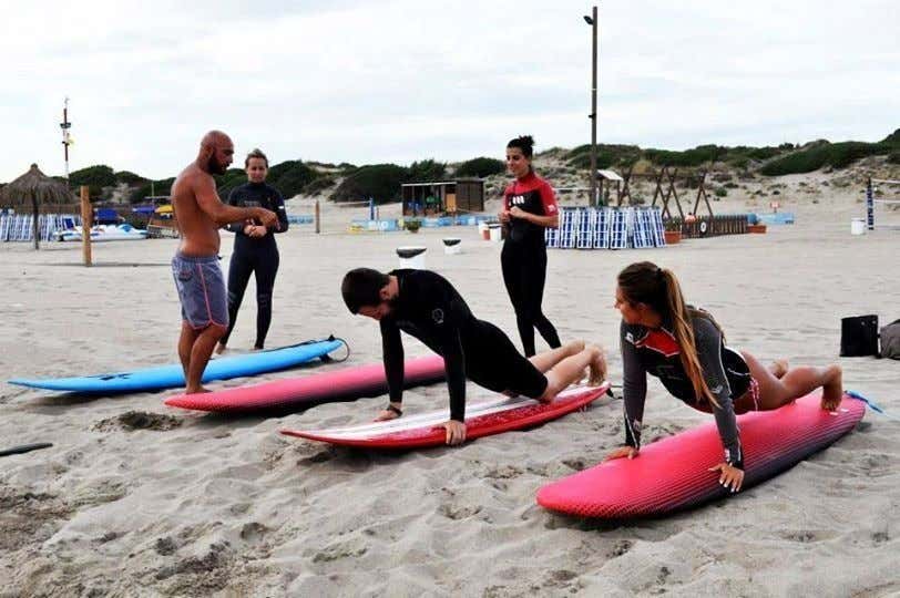 Lezione privata di SUP a Ostia Lido